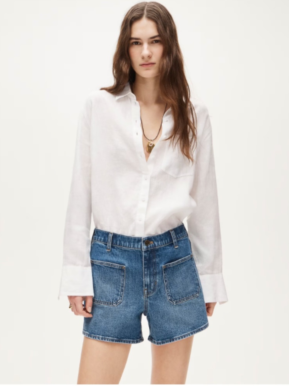 J. Crew patch pocket denim shorts sz. 12